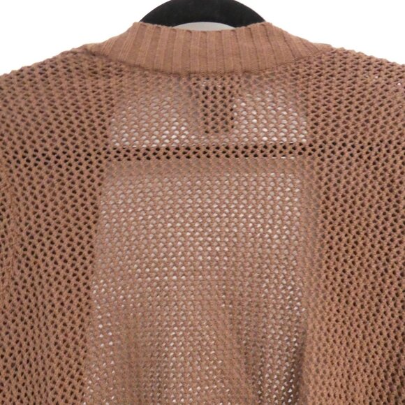 RAFAELLA | medium | Brown Short Sleeve Knit Open Front Cardigan - Shrug | NWOT - Picture 10 of 14